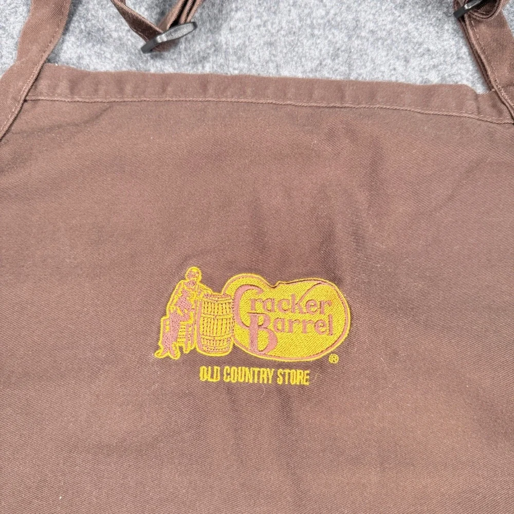 Cracker Barrel Old Country Store WearGuard Brown Apron Embroidered Logo 15748